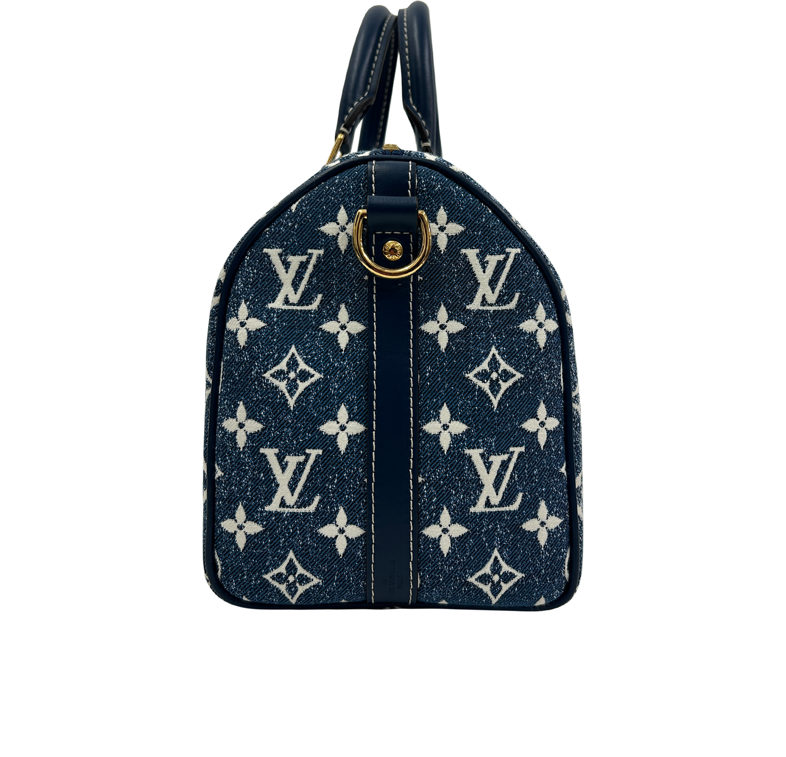 Speedy 30, 2.200&euro;, Bolso, Azul, Textil - Denim, Vista lateral